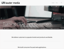 Tablet Screenshot of laudermedia.com